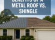 Florida home showing benefits of metal roof over shingles with split-roof design