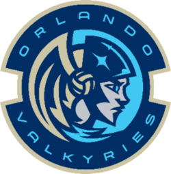 Orlando Valkyries professional volleyball team logo